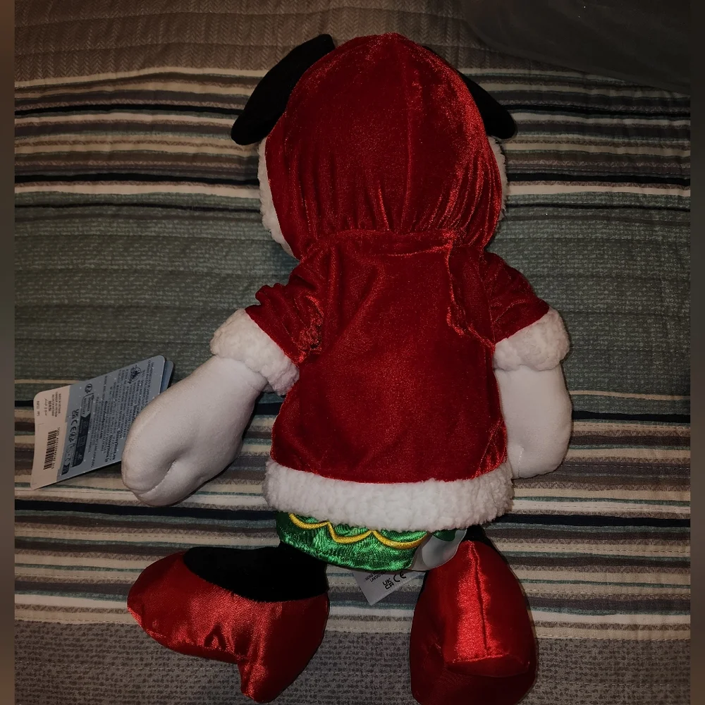 Disney Holiday Mickey 2023 and Minnie 2024 Plush Stuffed Animals NWT - Picture 9 of 11
